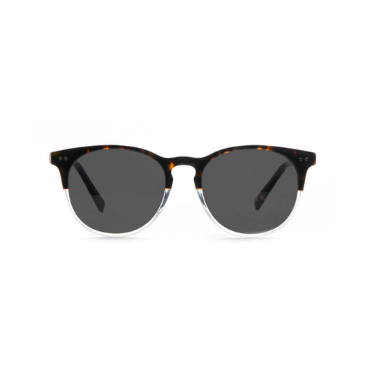 經典玳瑁雙色板材墨鏡 (深灰) 70980004