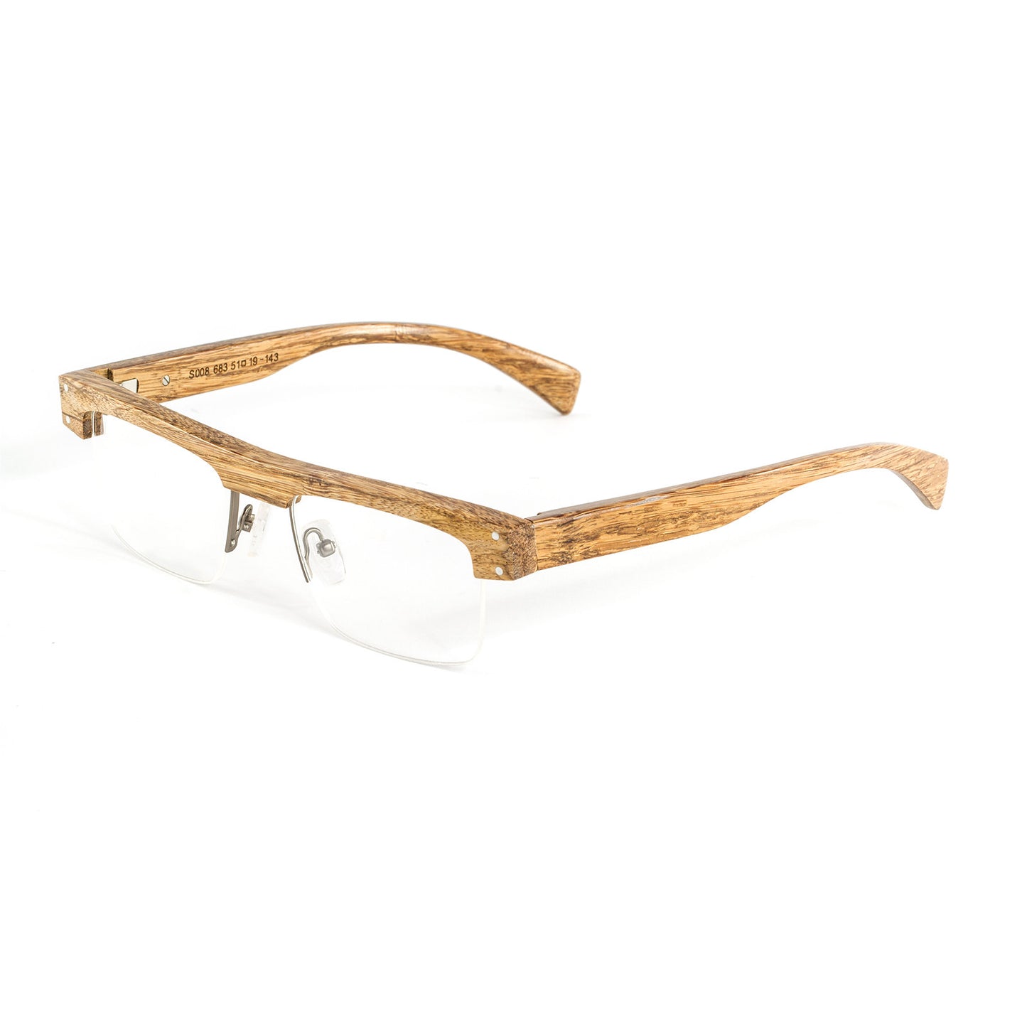 Handmade Bamboo Browline Frame