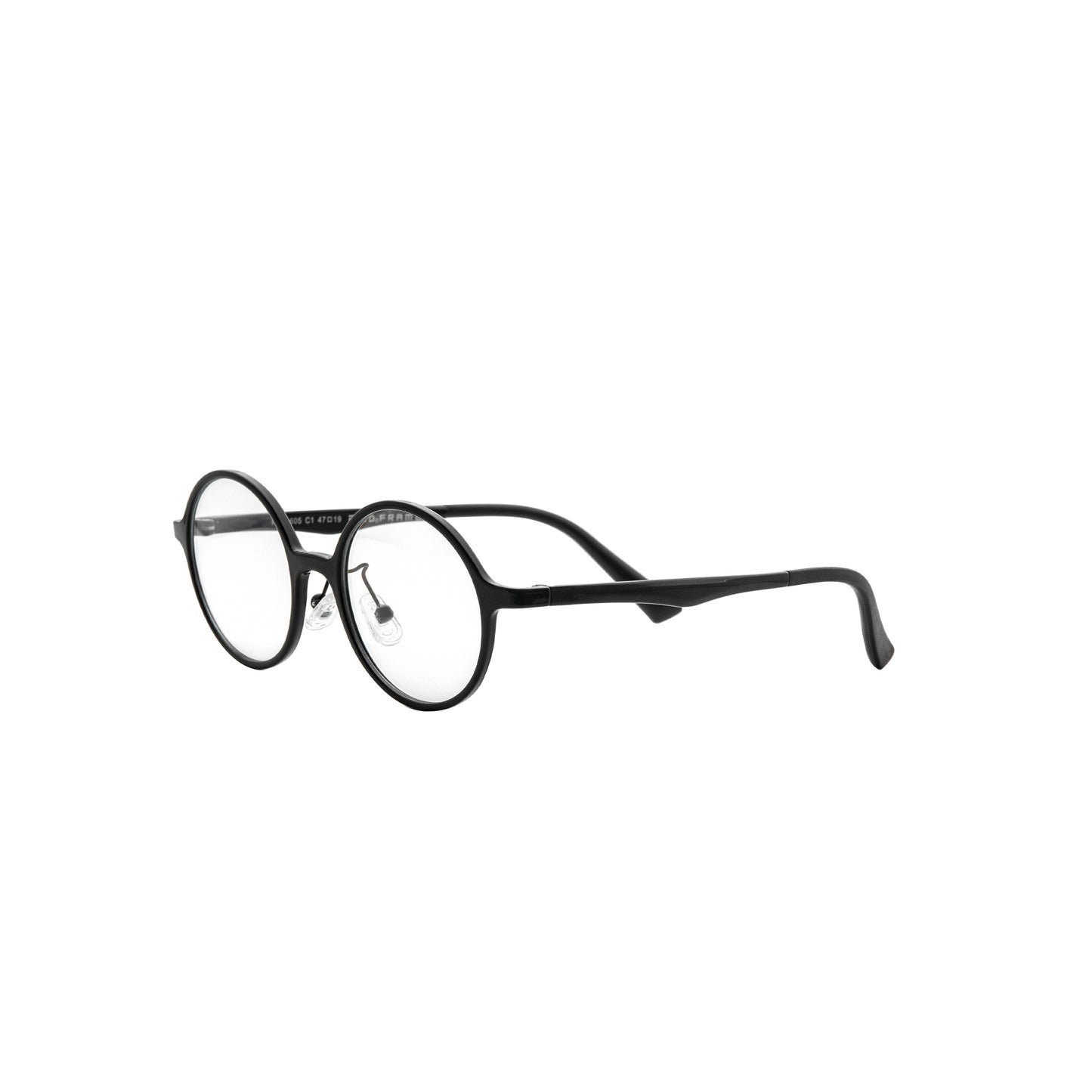 AIR彈性鏡腳復古圓鏡框 (黑/藍/紫)