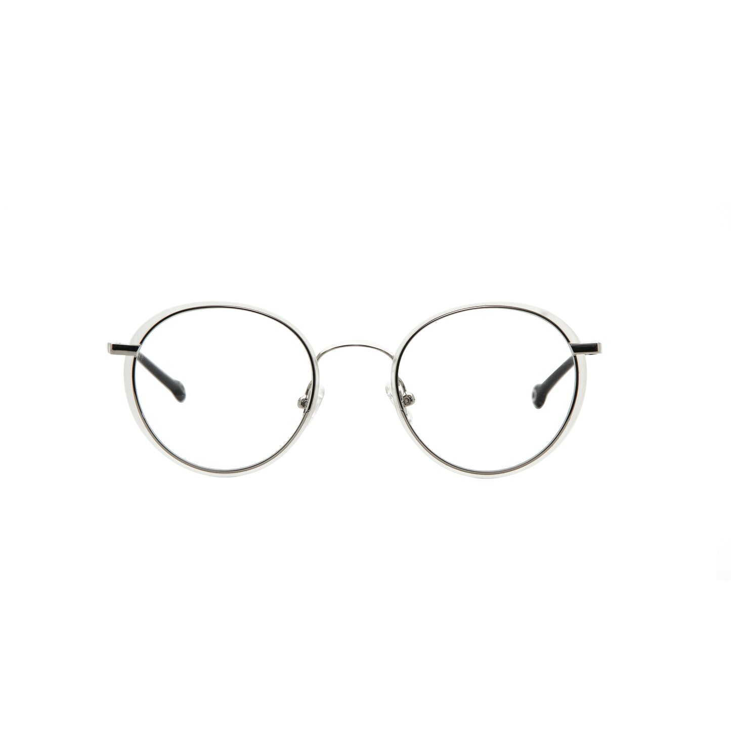 塑鋼金屬圓框(霧銀白)