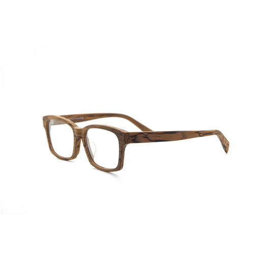 仿木紋板材加大方框鏡框(柚木色)