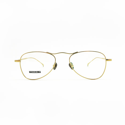 鈦架極簡流線飛行框(金/黑)