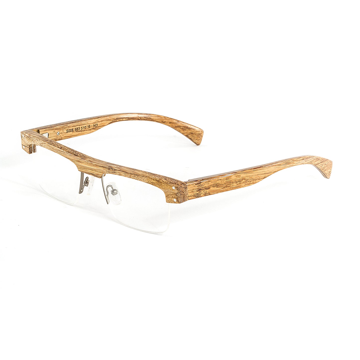 極限量竹製半方眉框眼鏡